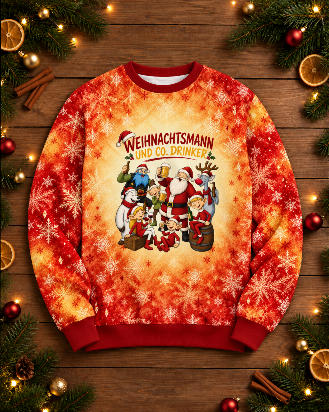 Weihnachtsmann und Co. Drinker Sweatshirt