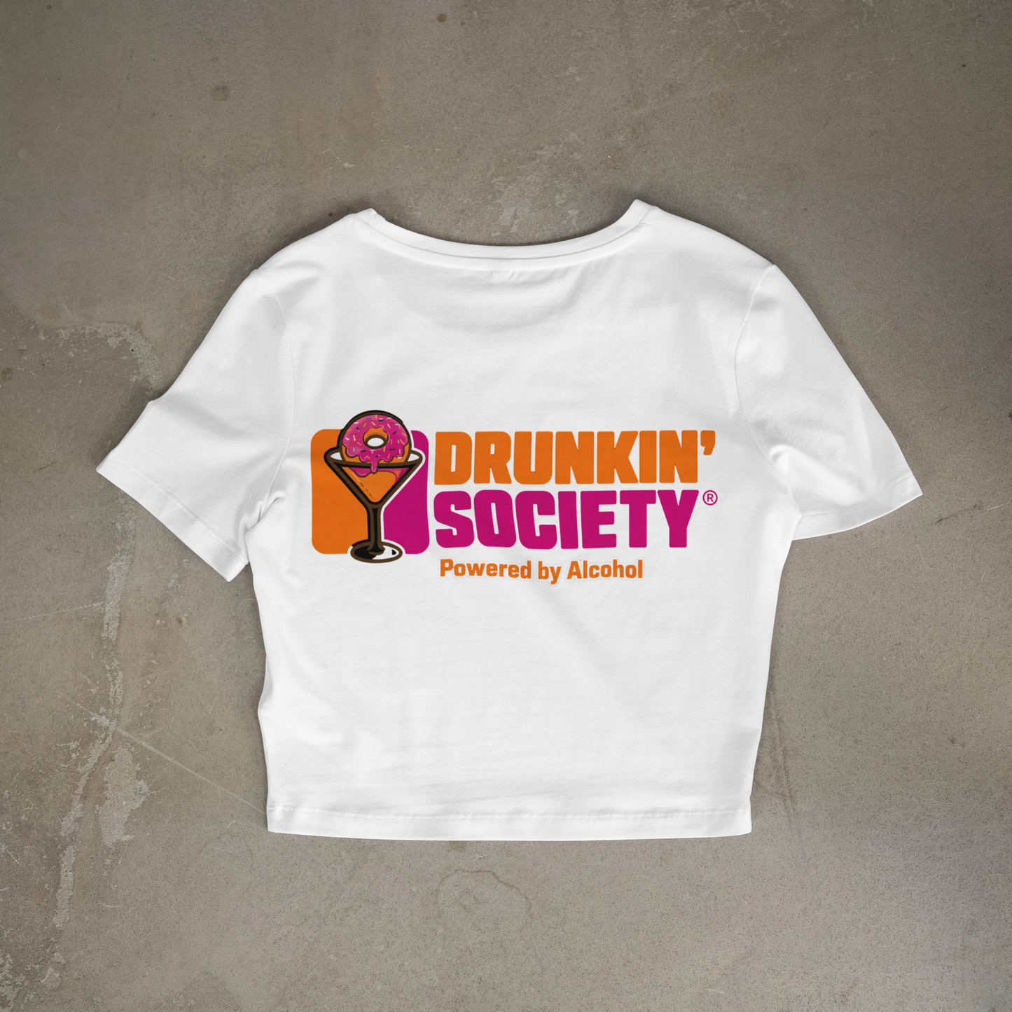 Drunken Society Cropped Tee