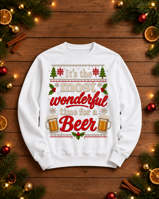 Wonderful time for a Beer Sweatshirt